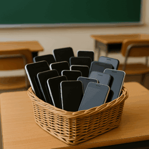 cell phones in basket chatgpt image apr 25, 2025, 12 17 19 pm