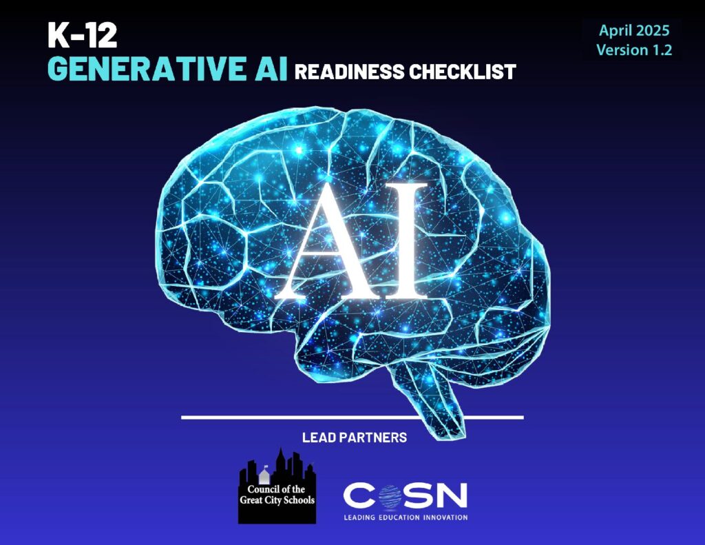 K12 Generative AI (Gen AI) Readiness Checklist Questionnaire Cover